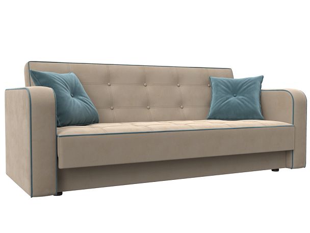 Диван-книжка Тур Велюр бежевый - Вид 1