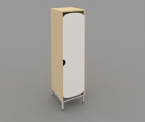 Шкаф для детской одежды на ножках ШГС1М белый - Вид 1