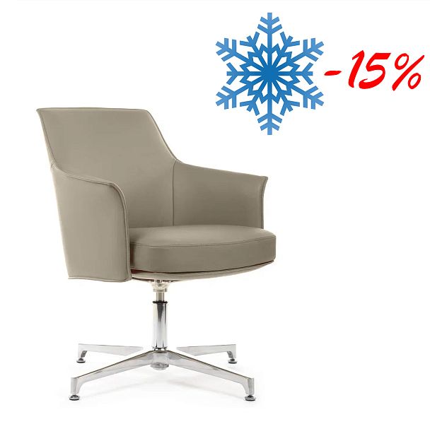 Кресло Rosso-ST С1918 Светло-бежевый (3A ND9720) натуральная кожа 68*68*85 - Вид 2