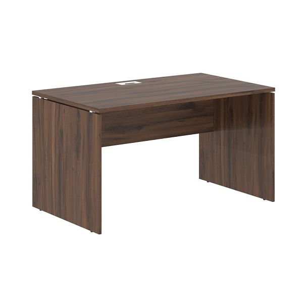 Стол прямой EDST 1380 Дуб Денвер тёмный/Белый 1360х800х750 EDIS - Вид 1