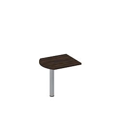 Брифинг-приставка на металлической опоре Борн В 303-003 дуб ристретто - Фото предпросмотра