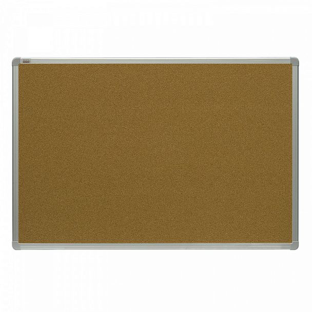 Доска пробковая для объявлений 90x120 см, алюминиевая рамка, 2х3 OFFICE, (Польша), TCA129 - Вид 1