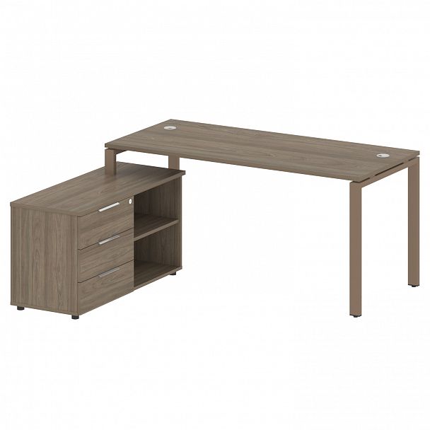 Рабочая станция "Metal System" БП.РС-СТС-2.4 вяз/мокко - Вид 2