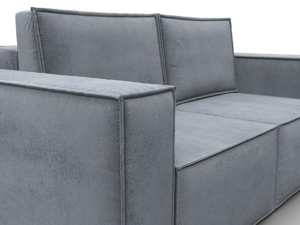 Диван прямой Куба мини Велюр серый - Вид 4