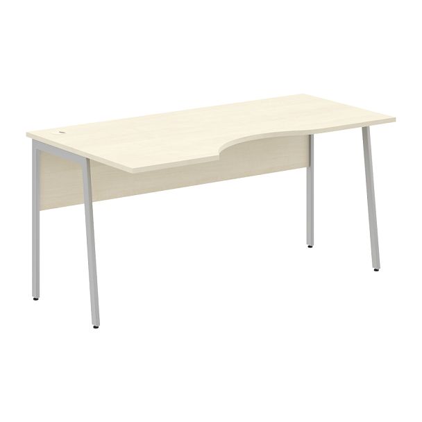 Стол прямой СА-1P(L) Клен*/Алюминий 1600х900х755 IMAGO PLUS - Вид 1