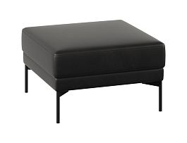 Банкетка Everprof Gamma угловая одноместная Экокожа Черный - Фото предпросмотра