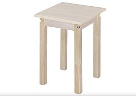 Табурет ПН ЛДСП Бесцветный (Лак),Ясень шимо светлый - Фото предпросмотра