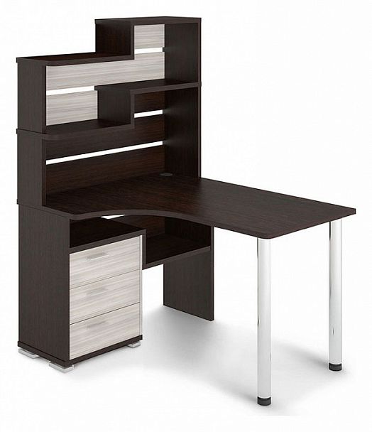 Стол компьютерный Домино СР-132 Венге/Карамель левый - Вид 1