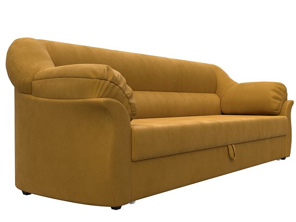 Диван прямой Карнелла Велюр желтый - Вид 3