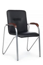 Стул Самба с деревянными подлокотниками SMB-02 Черный - Фото предпросмотра