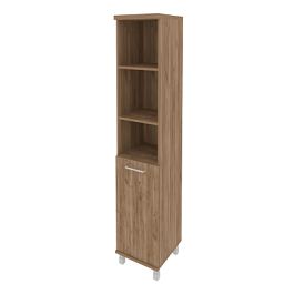 First Шкаф высокий узкий правый KSU-1.1 (R) Дуб табак 401*432*2060 - Фото предпросмотра