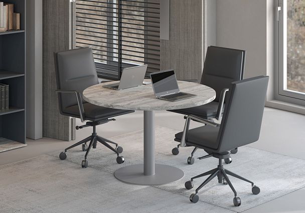 Шкаф средний закрытый Zion Light 90x42x135 дуб нордик - Вид 7