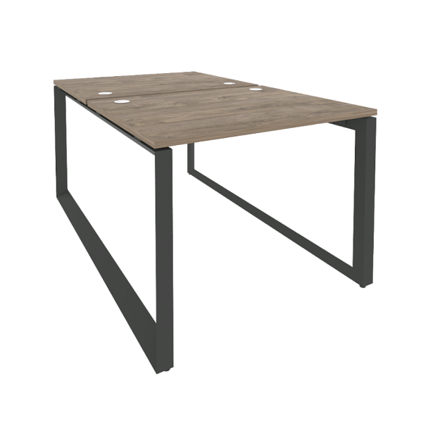 Onix Рабочая станция на О-образном м/к O.MO-D.RS-2.1.8 Тиквуд темный/Антрацит металл 980*1635*750 - Вид 1