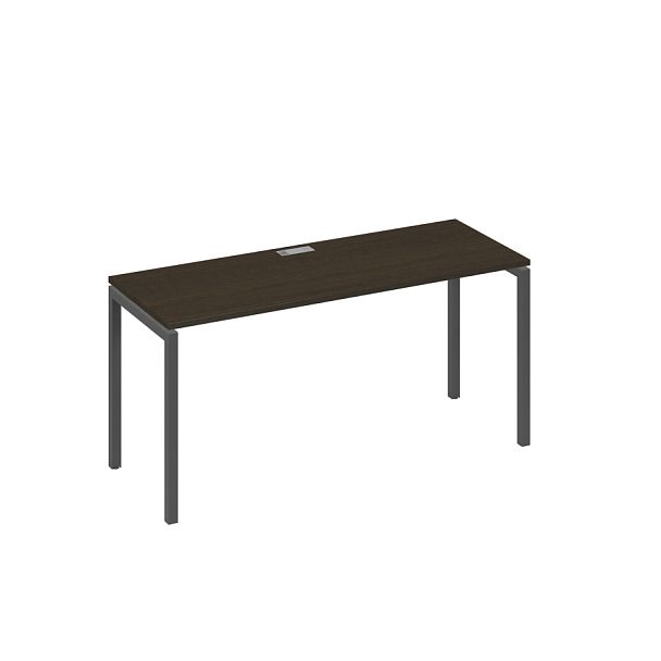 Стол письменный на металлокаркасе DUE A4 А4 Б2 005 БП венге / металлокаркас антрацит - Вид 1