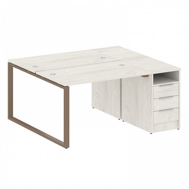 Рабочая станция "Metal System" БО.РС-СТП-2.2 дуб наварра/мокко - Вид 1