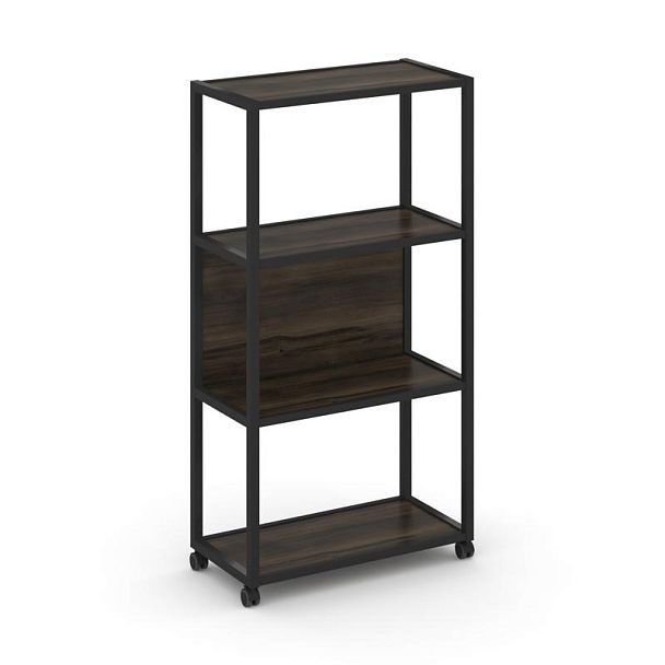 Shelf Mobile Стеллаж 4 уровня 1 секция VR.LT-STK-402.10 Дуб Мали/Металл Черный 1000*400*1523 - Вид 1