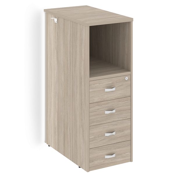 Onix Тумба с подсветкой 4 ящика завершающая, правая O.R-TV-4.S (R) Дуб аттик 436*767*1185 - Вид 1