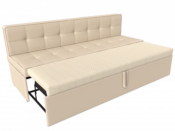 Кухонный диван Техас (полностью экокожа бежевая) - Вид 6