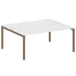 Metal System Quattro Р. ст. на П-образном м/к 50БП.РАС-СП-2.5 Белый/Мокко металл 1800*1475*750 - Фото предпросмотра