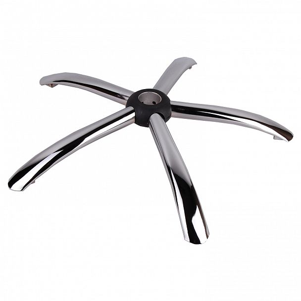 Пятилучие для кресла, нагрузка до 120 кг, диаметр 700 мм, NZ004, металлическое, хром - Вид 4