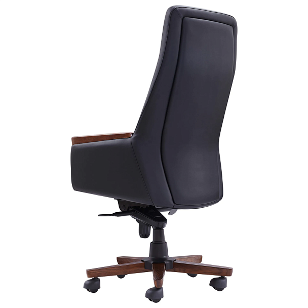 Кресло HAWASAN (ХАВАСАН) "Desire EX-771", мультиблок, дерево, натуральная кожа, черное, 532935 - Вид 5