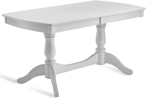 Стол деревянный раздвижной Брэйт 150(200)х80х76 Белый - Вид 1