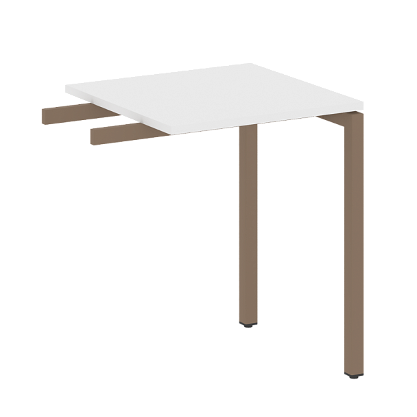 Metal System Quattro Приставной элемент на П-образном м/к 40БП.ПР-1 Белый/Мокко металл 600*600*750 - Вид 1