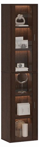 Шкаф-витрина Домино СУ(ш1в2)+2ФС Венге - Вид 2