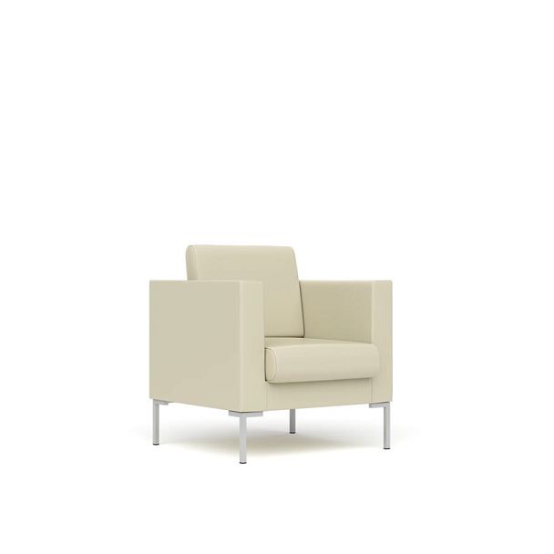 Кресло Берлин Бр. 006.01 экокожа светло-бежевая CN1112 - Вид 1