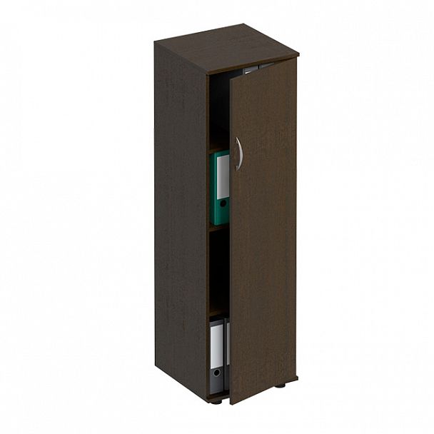 Шкаф для документов узкий закрытый "Формула" ФР 359 венге темный - Вид 1