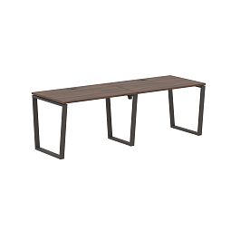 Стол 2-х местный EVWST 2380 Дуб Денвер тёмный/Мокко 2326х800х750 EDIS - Фото предпросмотра
