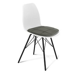 Стул Sheffilton SHT-ST29-CN4/S37 белый/темный графит/черный муар - Фото предпросмотра