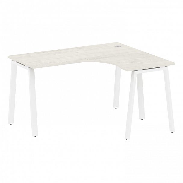 Стол "Metal System" БА.СА-3 дуб наварра/белый - Вид 1