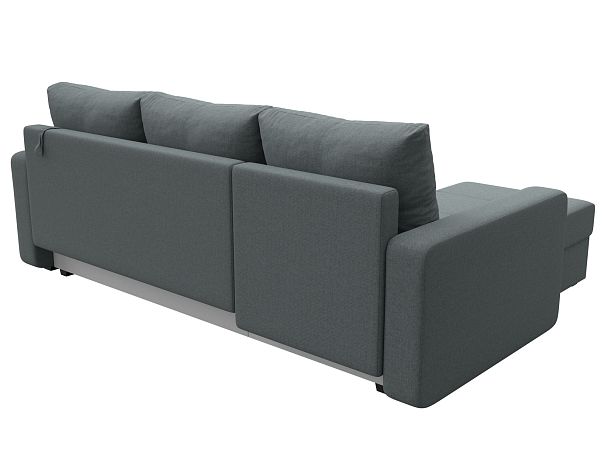 Диван угловой Ливерпуль Лайт левый угол Рогожка серый - Вид 6