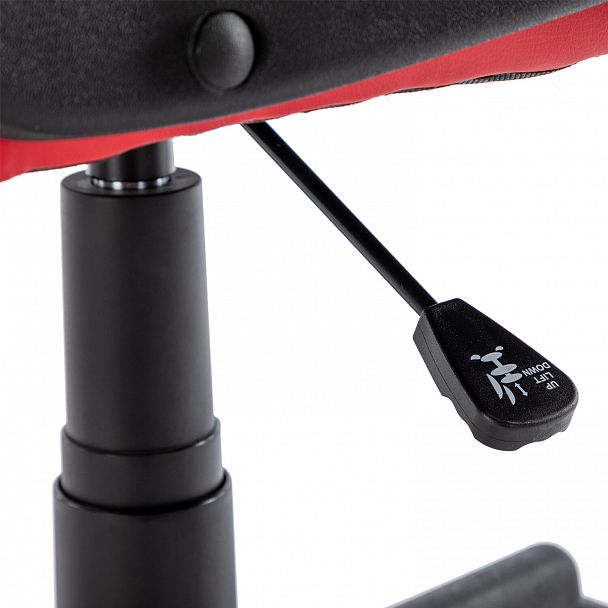 Кресло компьютерное BRABIX "Shark GM-203", экокожа, черное/красное, 532512 - Вид 13