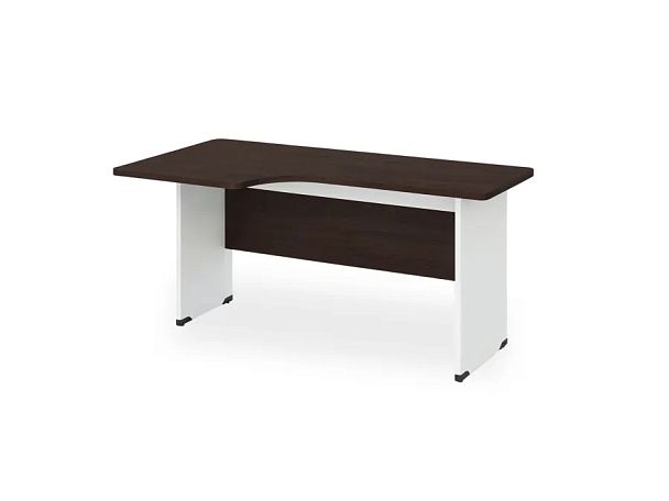 БЕРЛИН / BERLIN Угловое рабочее место левое 1400х950х740 Венге/Белый - Вид 1