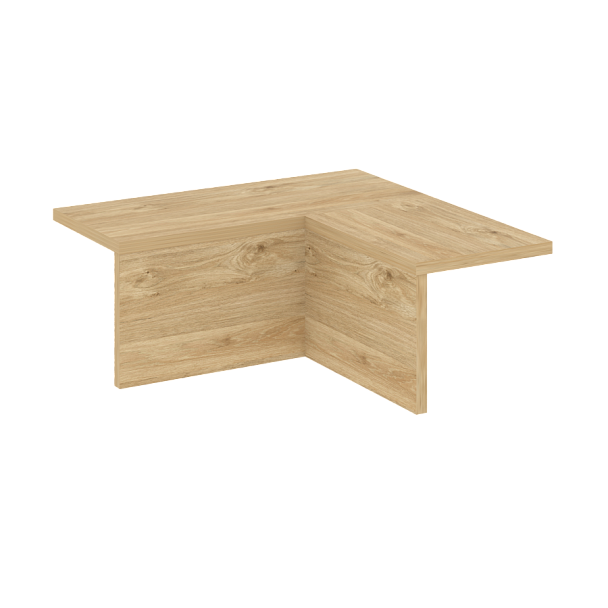 Onix Накладка угловая низкая внутренняя левая О.R-NU.N.VNU (L) Тиквуд светлый 759*759*297 - Вид 1