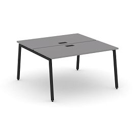 Стайл Проджект Рабочая станция двухсторонняя SN-4A.DRS-011 Серый Пепел/Металл Черный 980*1432*750 - Фото предпросмотра