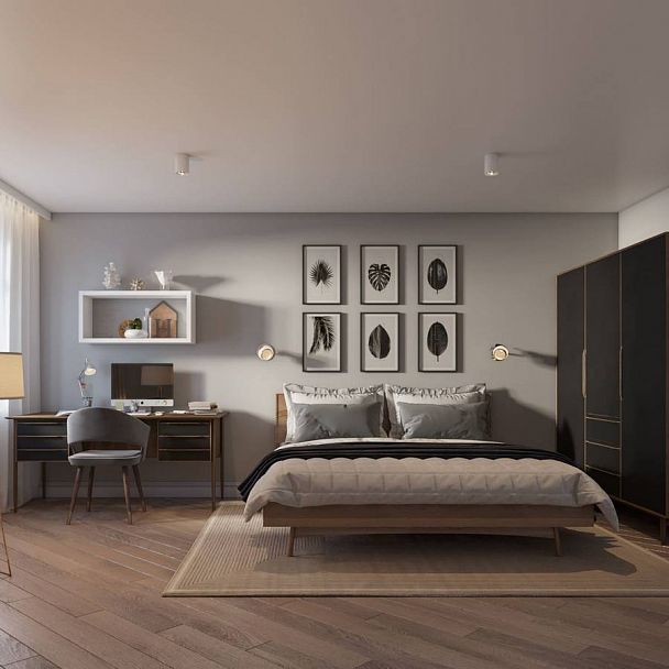 Стол письменный Bruni Black BR47 - Вид 2