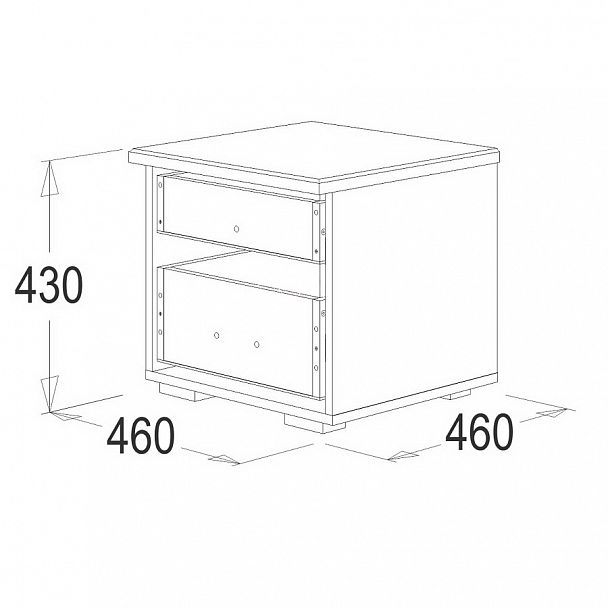 Тумба "Ольга 12 ЛДСП" - Вид 2