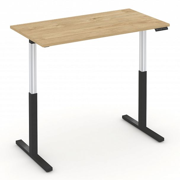Стол электроподъемный "MOVE UP" MV.SE-3.7 Черный металл / Тиквуд Светлый - Вид 3