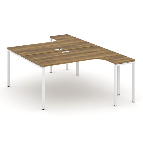 Concept Рабочая станция CN.DSA-002 Сандал Янтарный/Металл Белый 1580*1480*750 - Вид 1