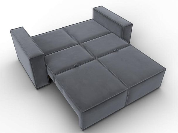 Диван прямой Куба мини Велюр серый - Вид 10