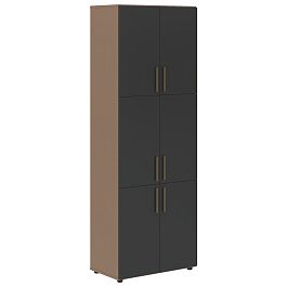 Шкаф высокий широкий VHCS 80.8 Яшма черный/Кобра 800х430х2253 VELION - Фото предпросмотра