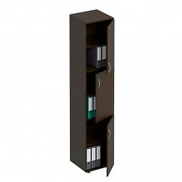 Шкаф для документов 3-дверный узкий "Формула" ФР 385 венге темный - Фото предпросмотра