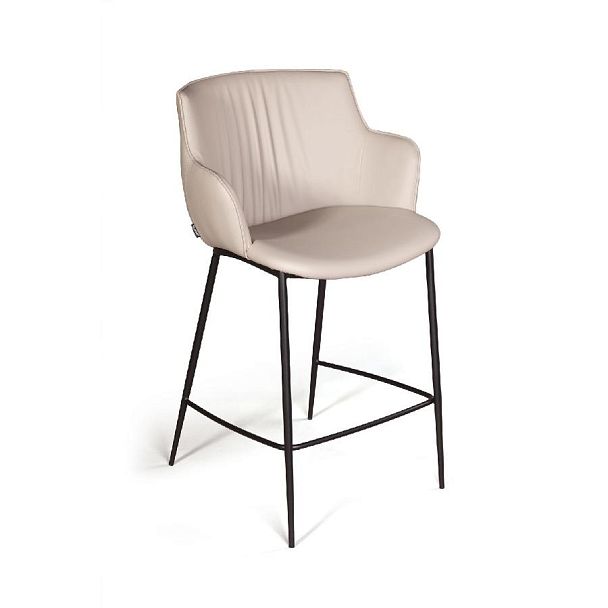 Стул полубарный Sofia, иск.кожа soft-touch, серый - Вид 3