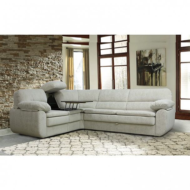 Угловой диван "Эксклюзив 7" с баром - Вид 2