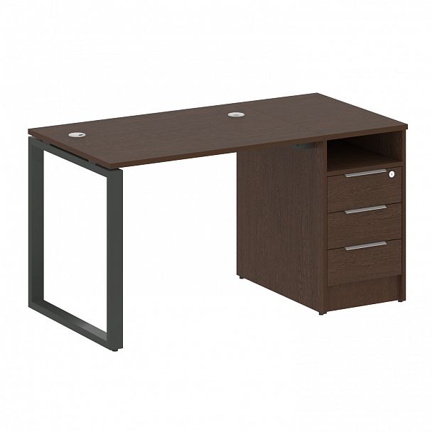 Рабочая станция "Metal System" БО.РС-СТП -1.1 венге/антрацит - Вид 1