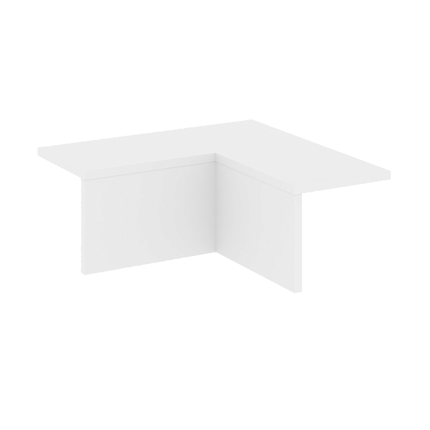 Onix Накладка угловая низкая внутренняя левая O.R-NU.N.VNU (L) Белый бриллиант 759*759*297 - Вид 1