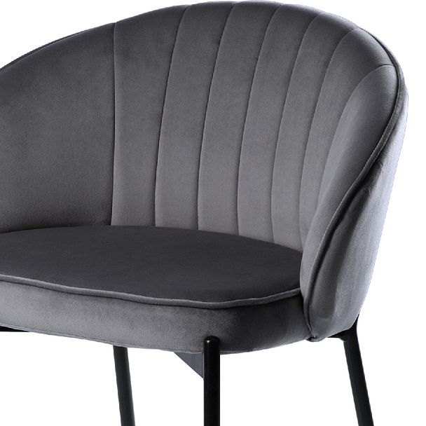 Комплект полубарных стульев Миэль серый/черный, 2 шт. - Вид 6